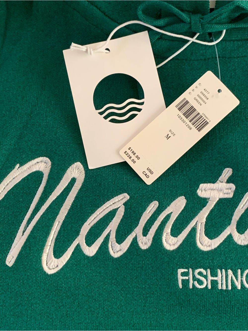 Anthropologie Knit Hooded Sweatshirt
in Green - Picture 7 of 7